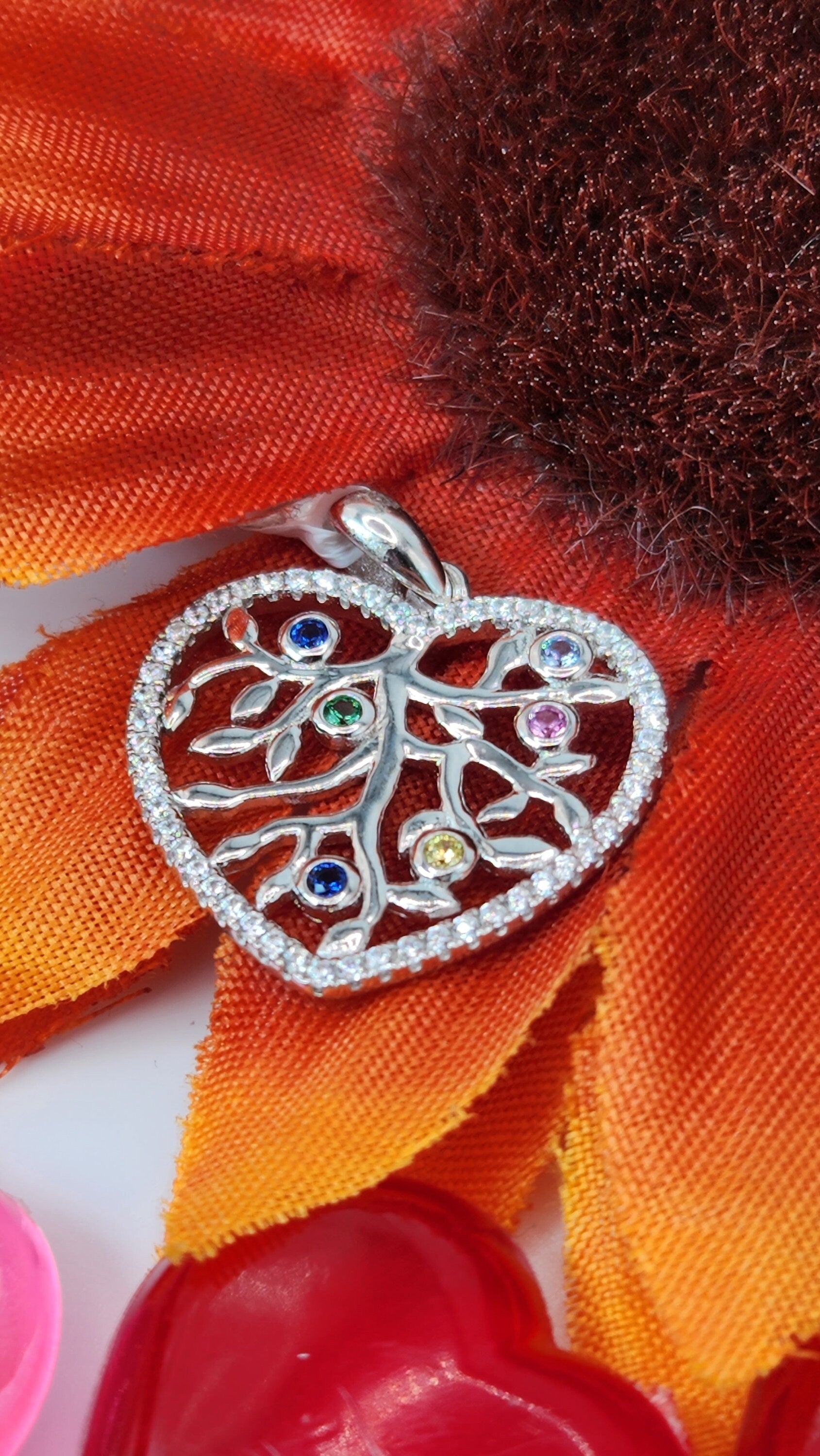 Sterling Silver Tree of Life/Heart Pendant