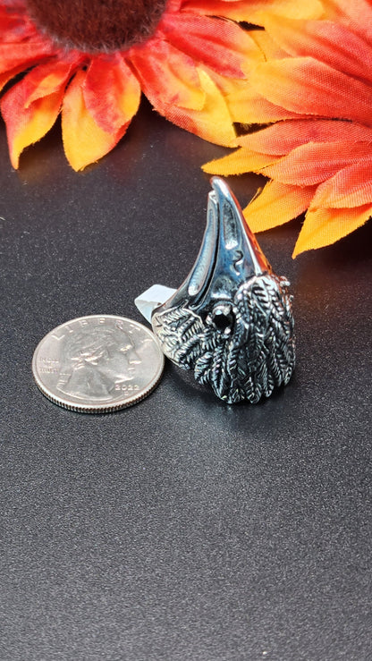 Stainless Steel Bird Head Ring