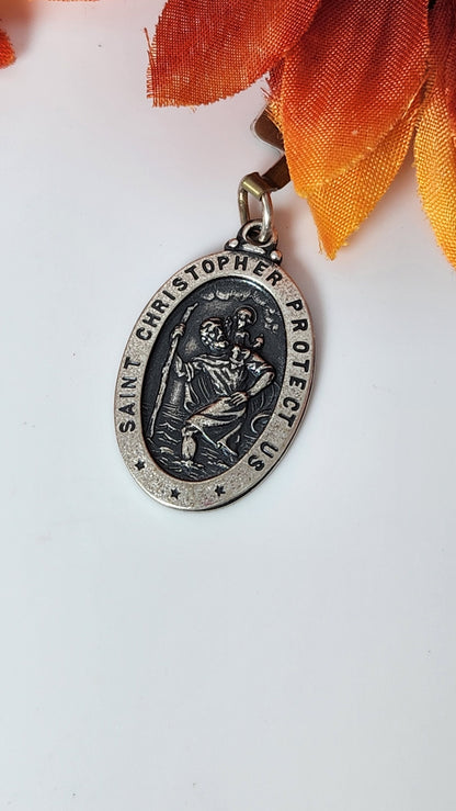 Saint Christopher Pendant - Silver