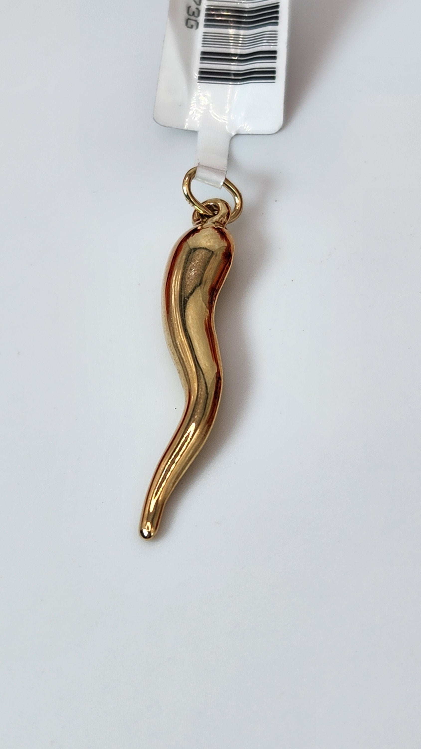 10K Gold Italian Horn Pendant