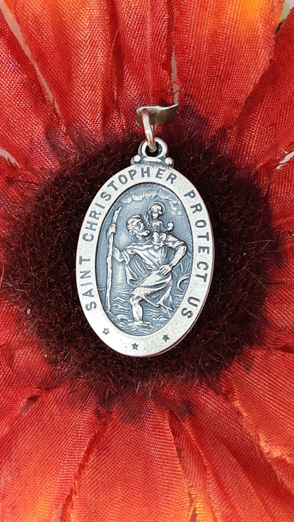 Saint Christopher Pendant - Silver